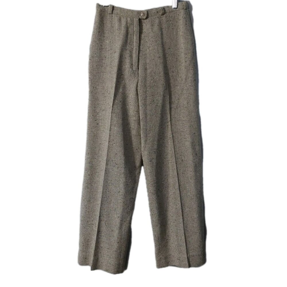 Campus Casuals Of California Pants Size 9 / 10 Wool Blend Pleated Brown Vintage